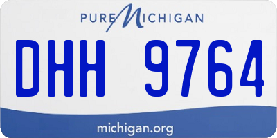 MI license plate DHH9764