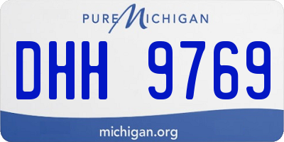 MI license plate DHH9769