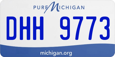 MI license plate DHH9773