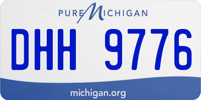 MI license plate DHH9776