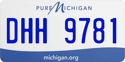 MI license plate DHH9781