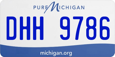 MI license plate DHH9786
