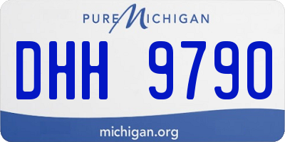 MI license plate DHH9790