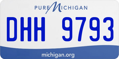 MI license plate DHH9793