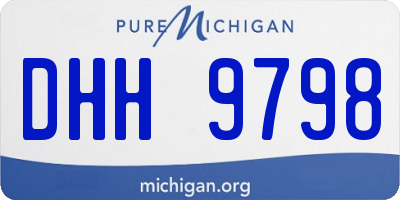 MI license plate DHH9798
