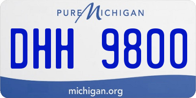 MI license plate DHH9800