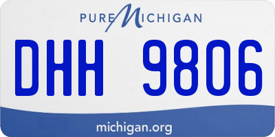 MI license plate DHH9806