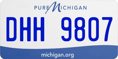 MI license plate DHH9807