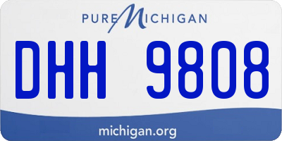 MI license plate DHH9808
