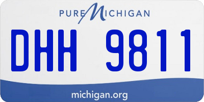 MI license plate DHH9811