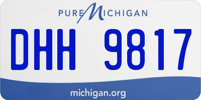 MI license plate DHH9817