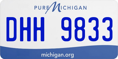 MI license plate DHH9833