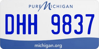 MI license plate DHH9837