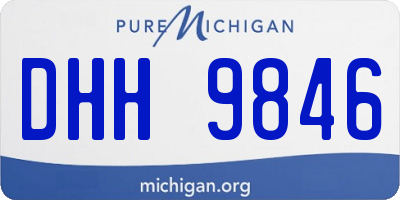 MI license plate DHH9846