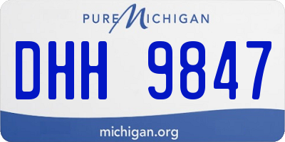 MI license plate DHH9847