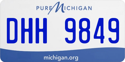 MI license plate DHH9849