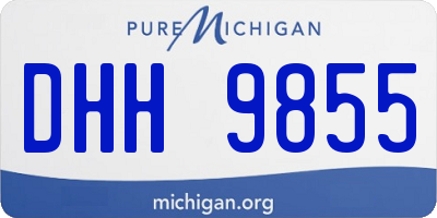 MI license plate DHH9855
