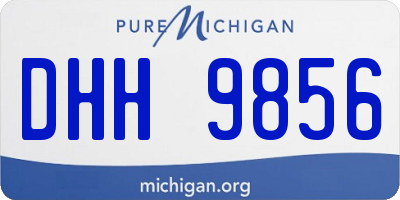 MI license plate DHH9856