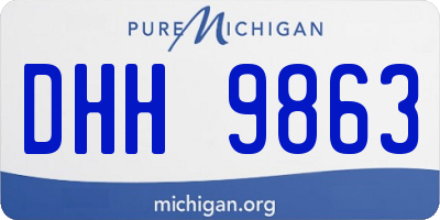 MI license plate DHH9863