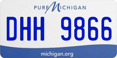 MI license plate DHH9866