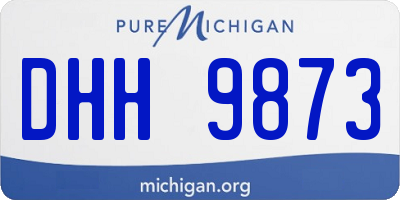 MI license plate DHH9873