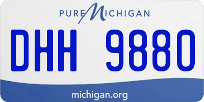 MI license plate DHH9880