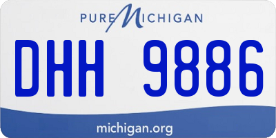 MI license plate DHH9886