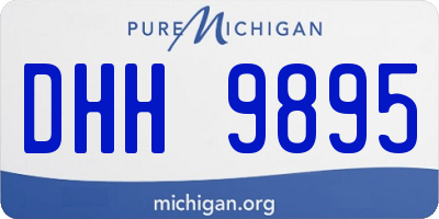 MI license plate DHH9895