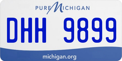 MI license plate DHH9899