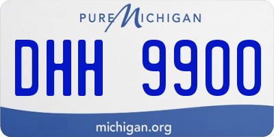 MI license plate DHH9900