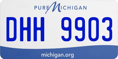 MI license plate DHH9903