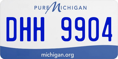 MI license plate DHH9904