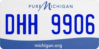 MI license plate DHH9906