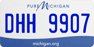MI license plate DHH9907