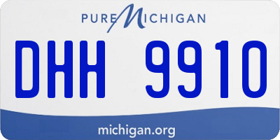 MI license plate DHH9910