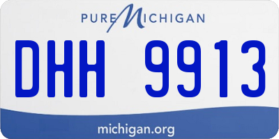 MI license plate DHH9913