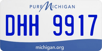MI license plate DHH9917