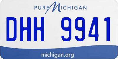 MI license plate DHH9941