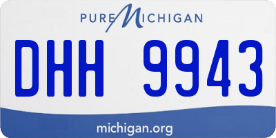 MI license plate DHH9943