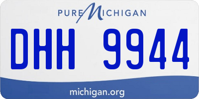 MI license plate DHH9944