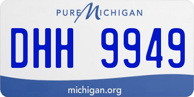 MI license plate DHH9949
