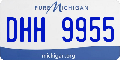 MI license plate DHH9955