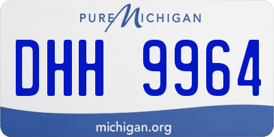 MI license plate DHH9964