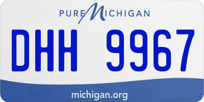 MI license plate DHH9967