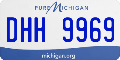 MI license plate DHH9969