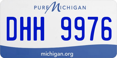 MI license plate DHH9976