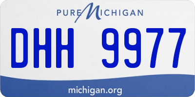 MI license plate DHH9977