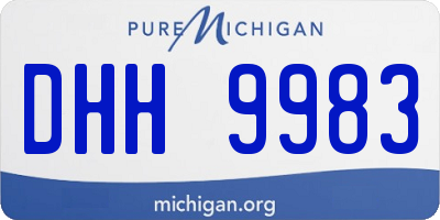 MI license plate DHH9983