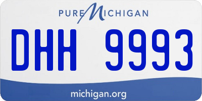 MI license plate DHH9993