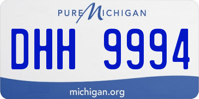 MI license plate DHH9994